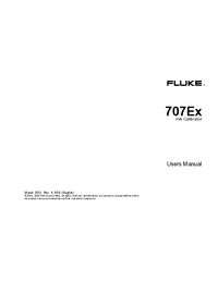 Thumbnail of document Manual - 707Ex Intrinsically Safe Loop Calibrator